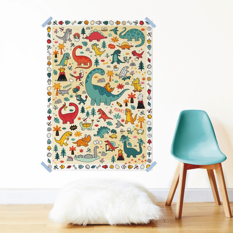 Poppik-poster-stickers-creative-dinosaures-gommettes-autocollants-activite-1