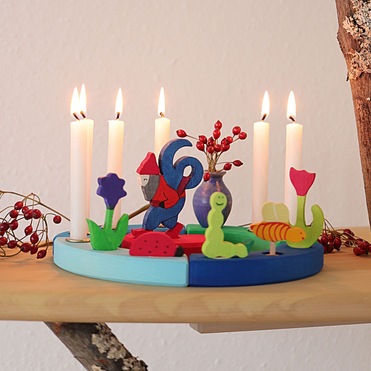Couronne de fête Bleu-vert Grimms 2