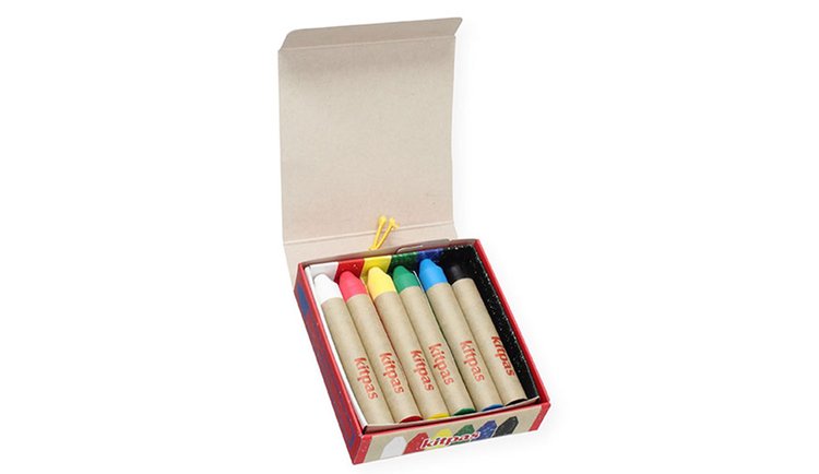 Kitpas Crayons de cire  - Lot de 6 couleurs multisurfaces et vitres 2