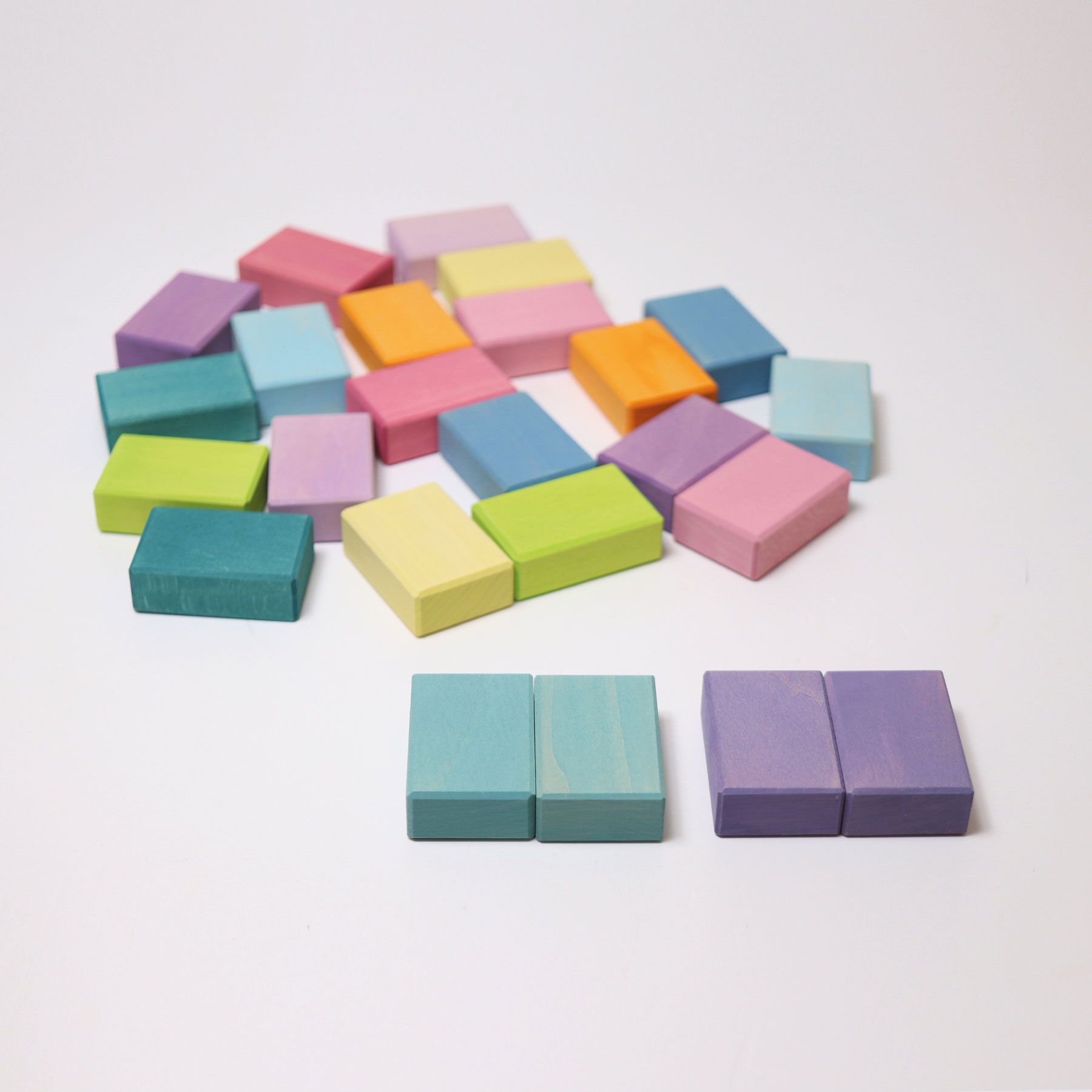 Duo Pastel Jeu de construction de Grimms 8