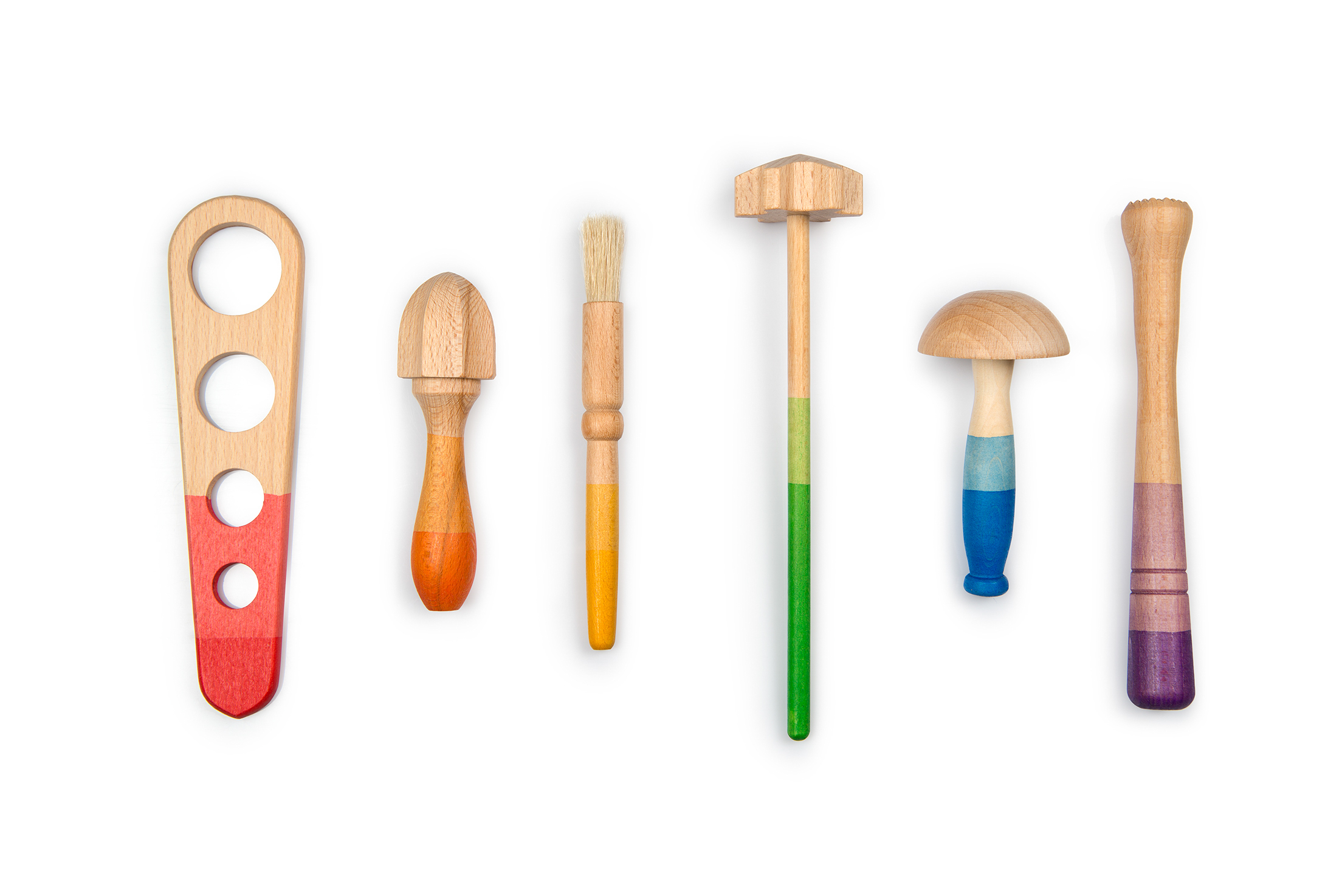 Outils en bois Grapat - lot de 6  24-259  (2)