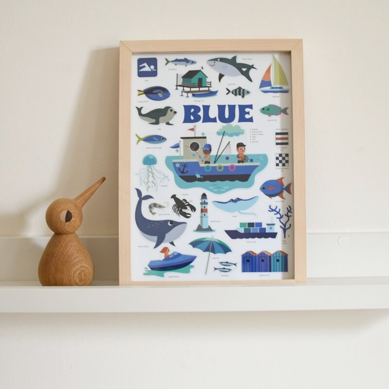 Poppik Mini Poster La mer + 26 autocollants repositionnables 3-8 ans 5