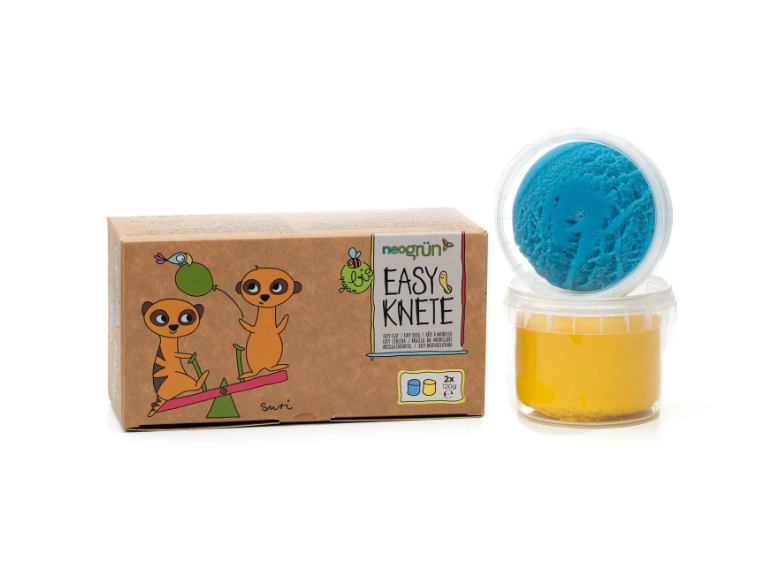 Neogrün Pâte à modeler Suri - bleu et jaune