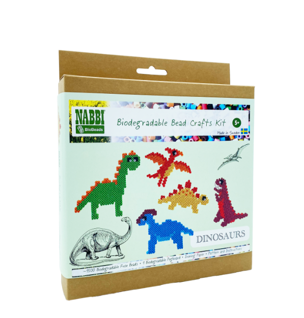 NABBI Kit de perles à repasser Dinosaures