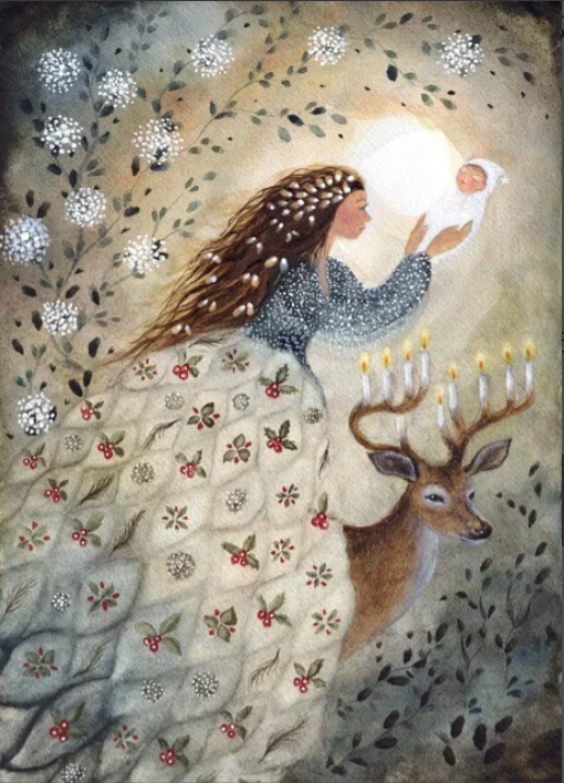 Carte postale Christmas Miracle - Illustratrice Bijdehansje