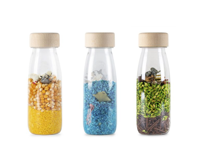 Petit Boum Bouteilles Sensorielle cache-cache Pack Nature 2