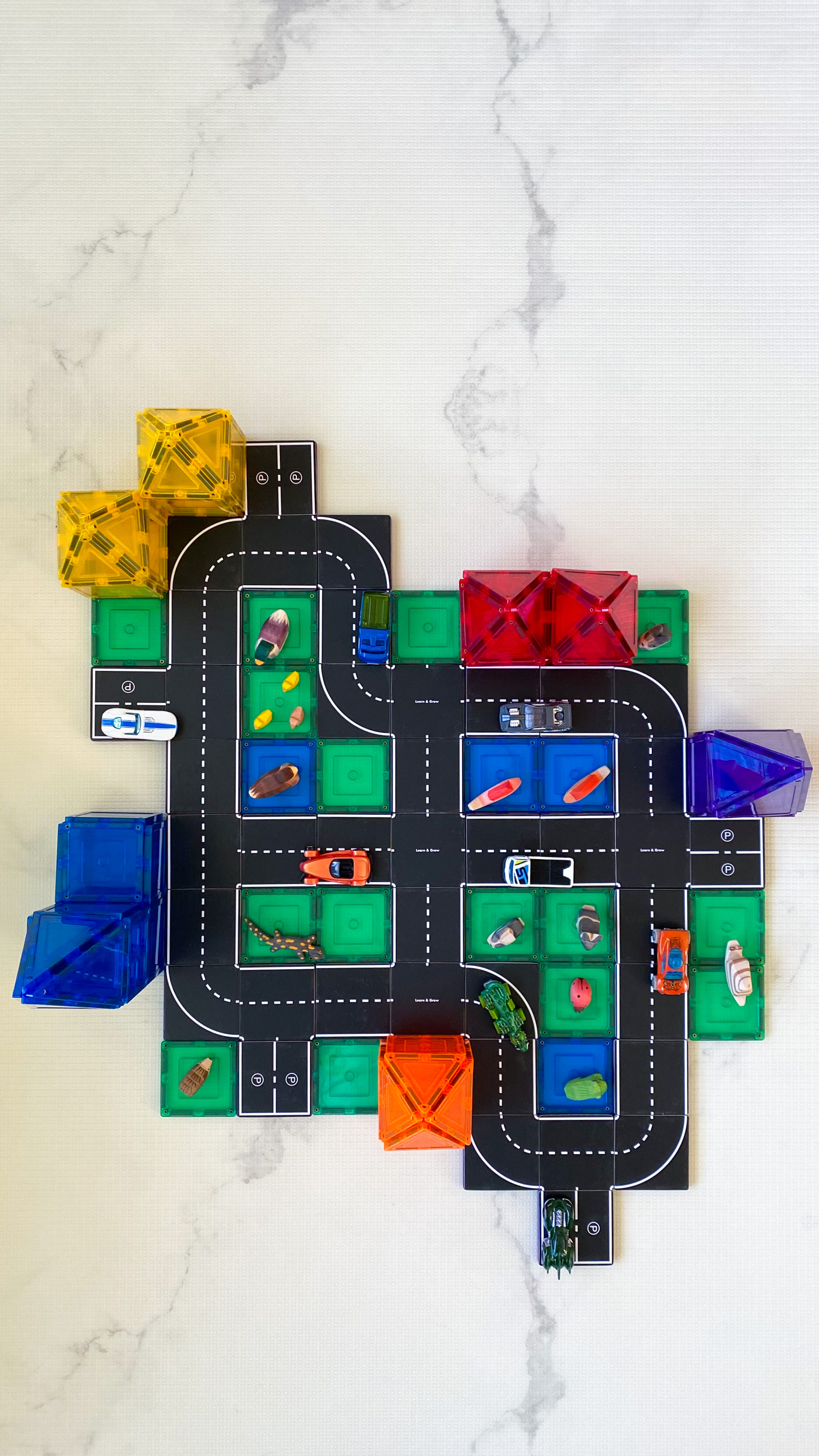 Learn &amp; Grow Toys Toppers - La route - 40 pièces Magnetique (2)