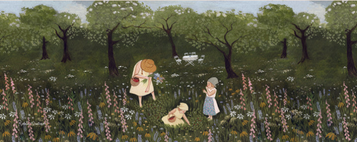Image Light Wish - Picking Strawberries - Illustration Robin Pieterse