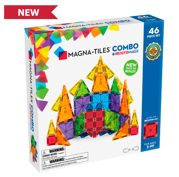 Magna-Tiles Micromags Jeu magnétique Combi  Set de 46 pièces