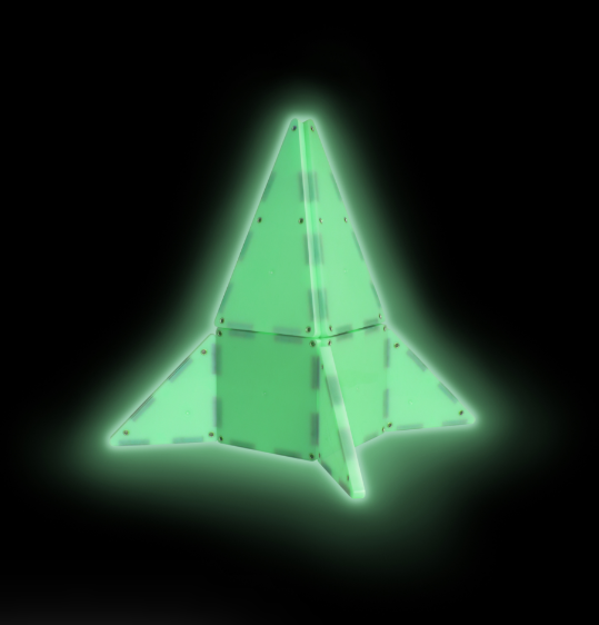 Magna-Tiles Jeu magnétique Glow in the dark 5