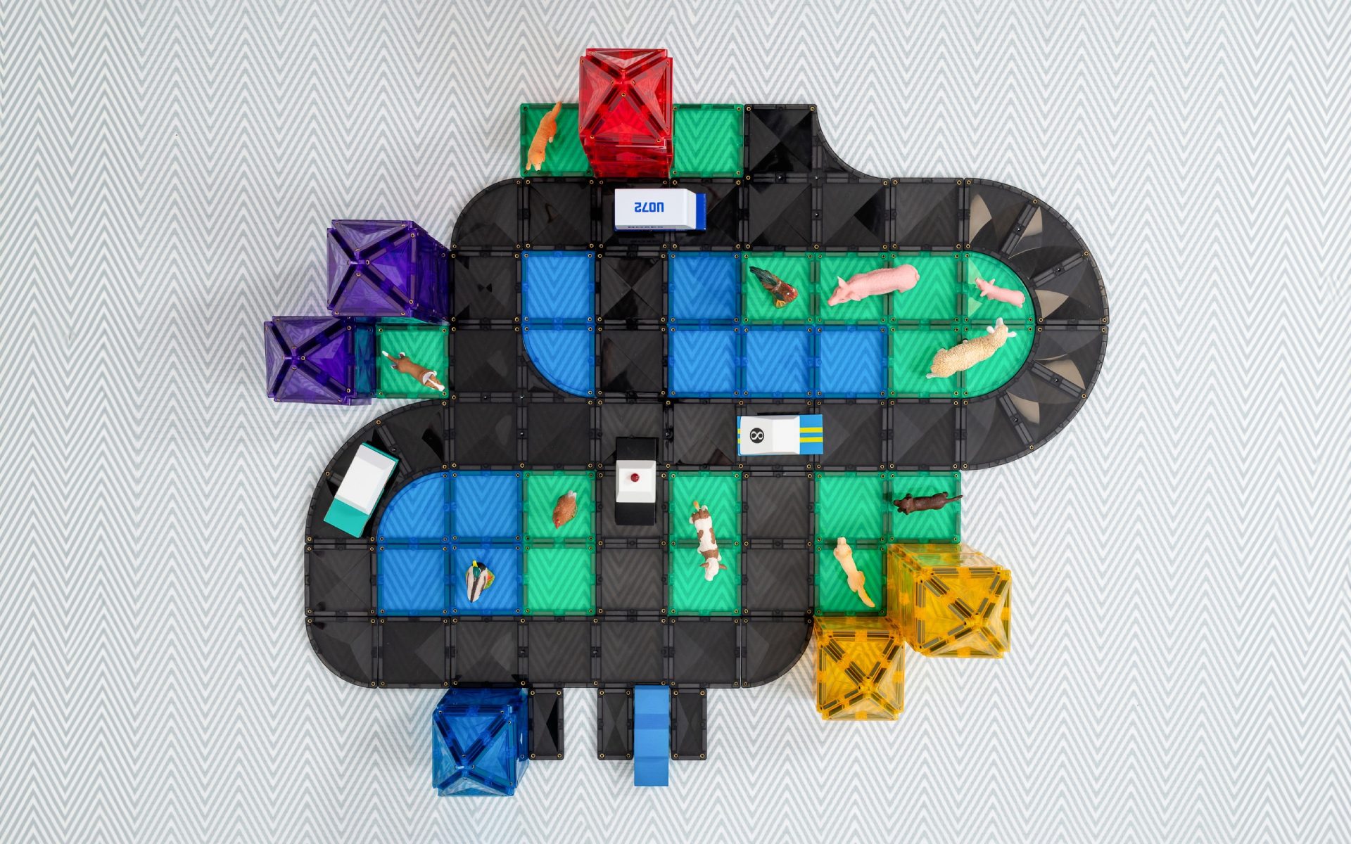 Connetix Jeu magnétique Route créative - Lot de 48 7