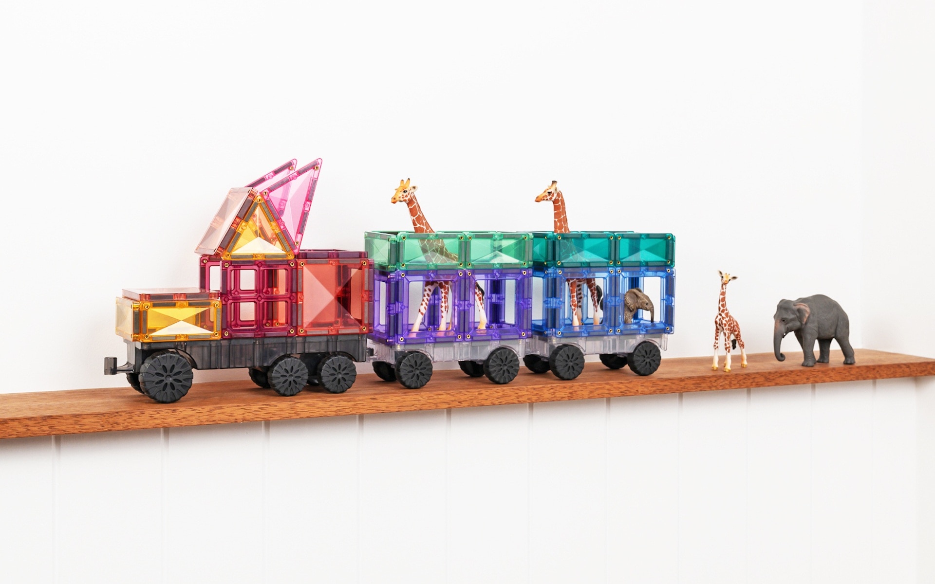 Pack de transport Pastel Jeu magnétique Connetix - Lot de 50 2