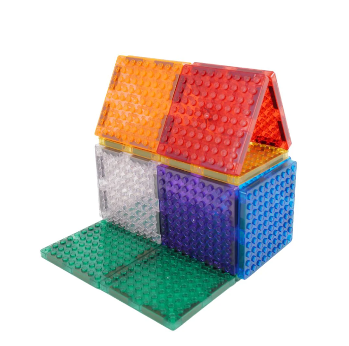 Cleverclixx Brick Tiles Pack Intense magnetic tiles - Lot de 16 4