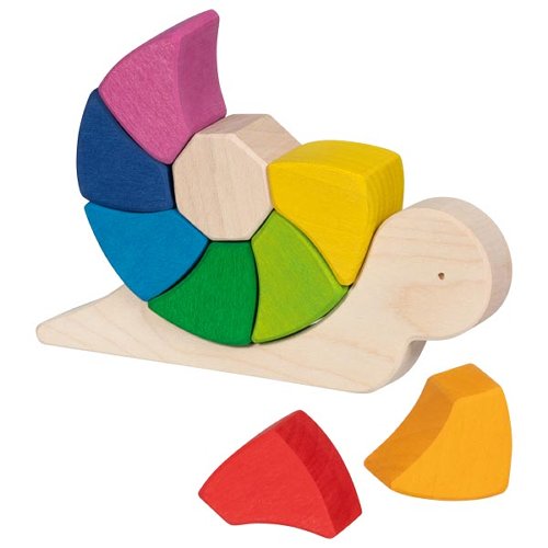 Puzzle et jeu de construction escargot GOKI 2