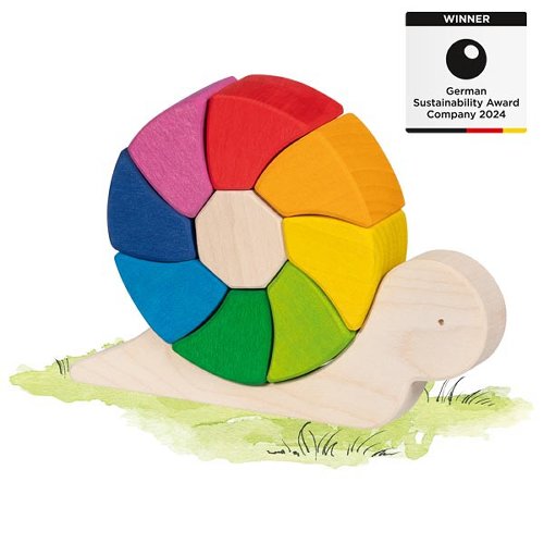 Puzzle et jeu de construction escargot GOKI