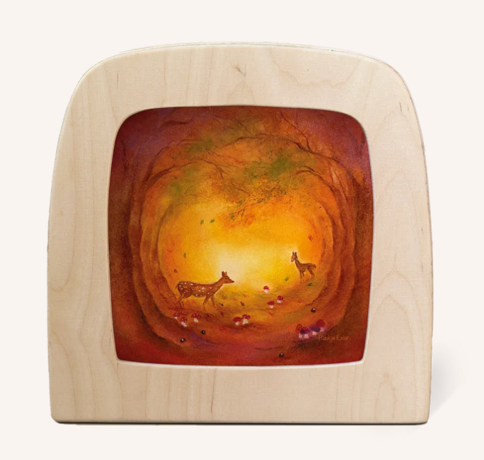 Carte à insérer pour Lampe Au fil des Saisons - Illustratrice Baukje Exler - Golden Hour
