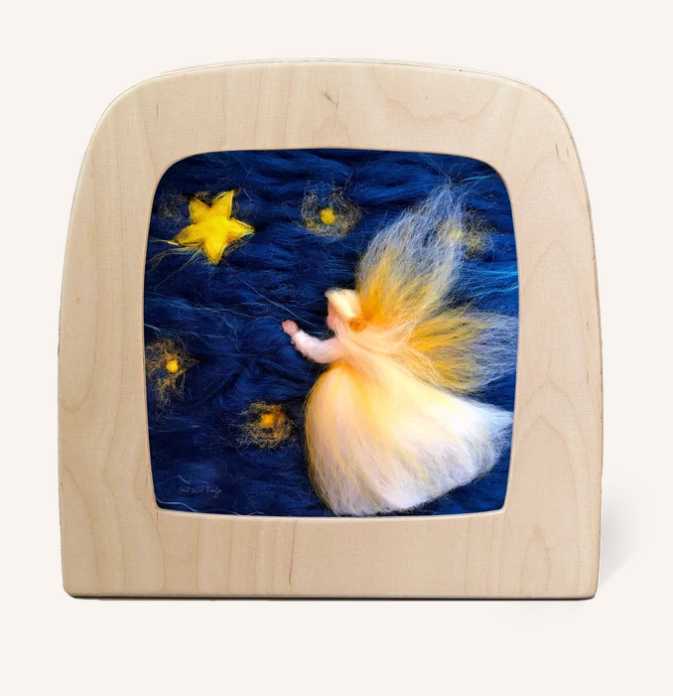 Carte à insérer pour Lampe Au fil des Saisons - Illustratrice Het wol Feetje - Reaching for the Stars