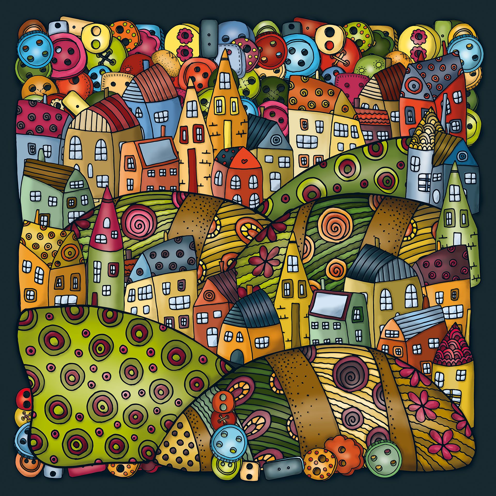 Puzzle Palapeli Mountain Village - 210 pièces 2