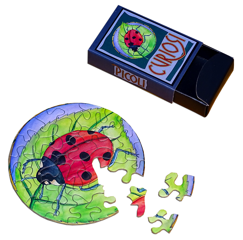 Curiosi Puzzle Picoli Coccinelle - 33 pièces