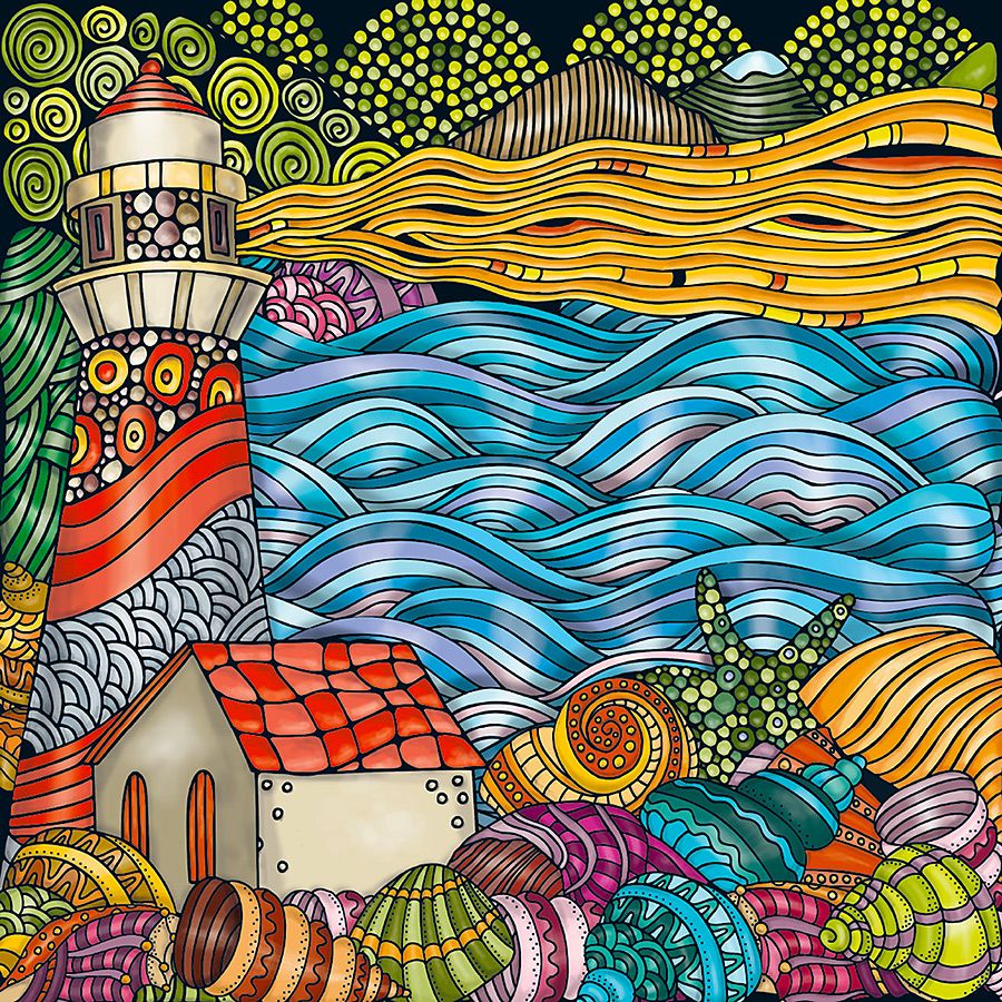 Curiosi Casse tête Puzzle Q8 - Colour Mix 2 - 72 pièces
