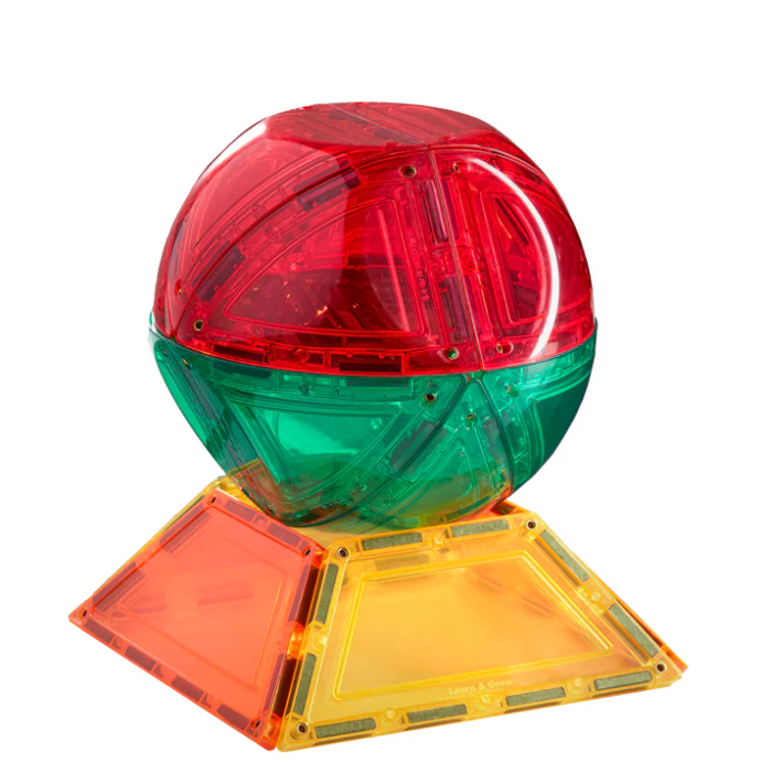 Learn &amp; Grow Jeu magnétique Dome pack arc-en-ciel - 18 pièces