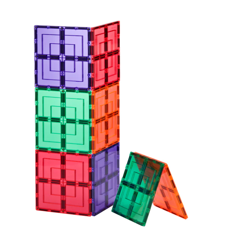 Learn &amp; Grow Jeu magnétique Pack de grands carrés - Lot de 8