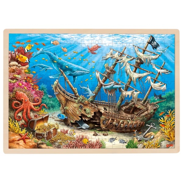 Puzzle en bois Galion Englouti Santa Elena - 192 pièces Goki