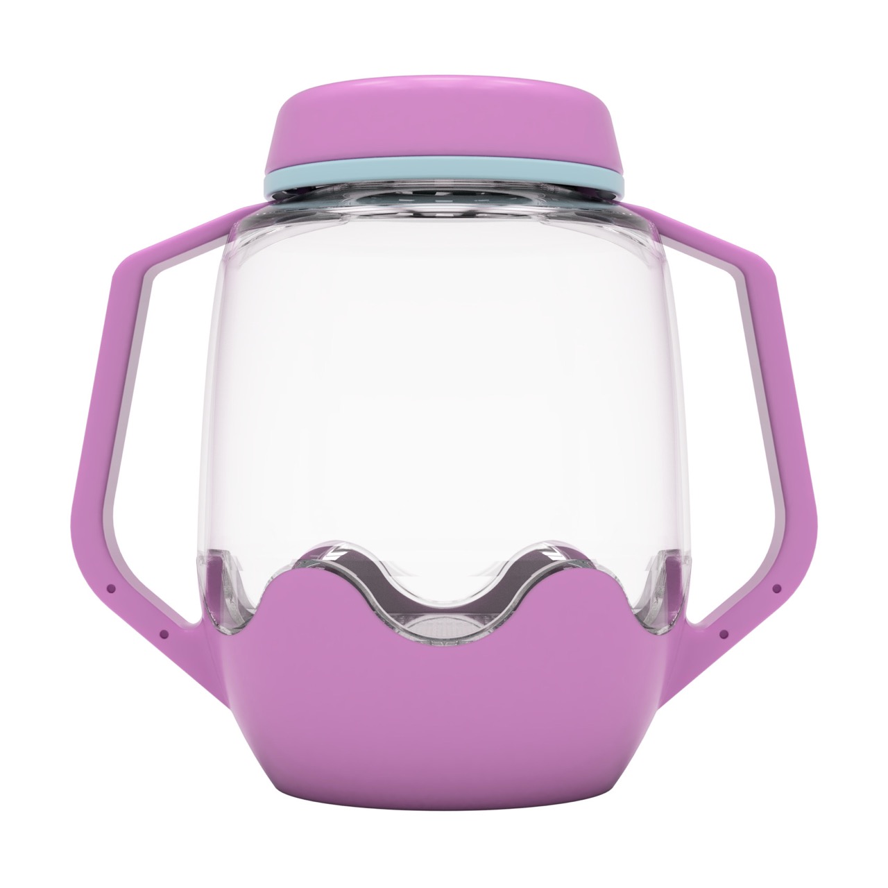 Bouteille de jeu sensoriel à remplir Glo Pals Violet1 - Grande