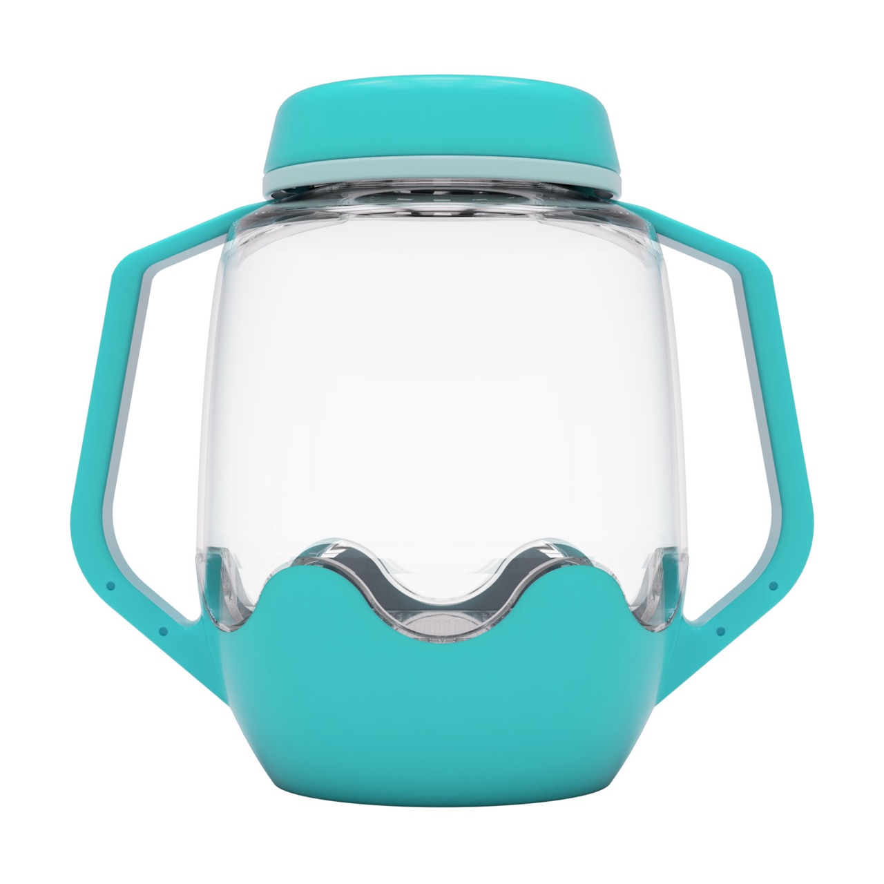 Bouteille de jeu sensoriel à remplir Glo Pals bleu5 - Grande