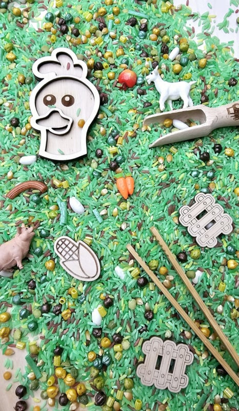 Pour and Play Mix Ferme Lot complet pour le jeu sensoriel - Sensory Fun