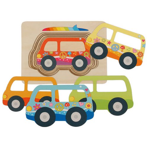 Puzzle à couches Voiture Hippie GOKI