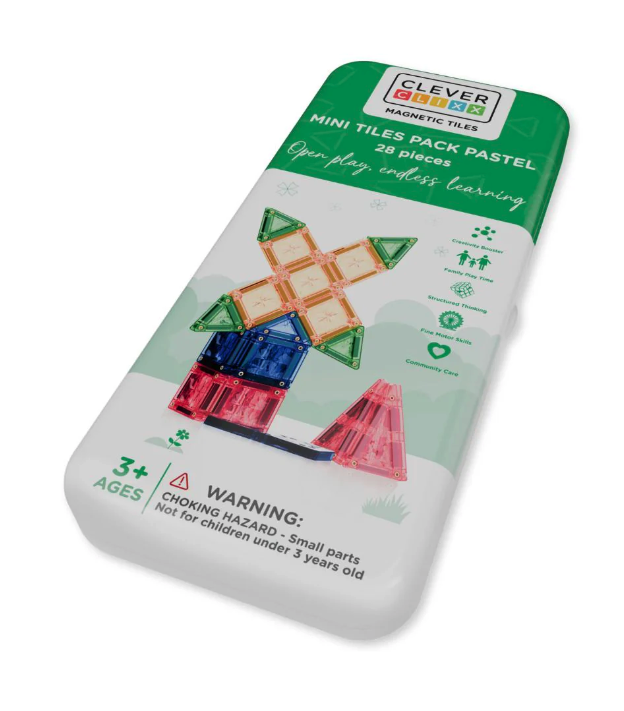 Cleverclixx Jeux magnétiques MINI pack intense - 28 pièces + boite de transport4
