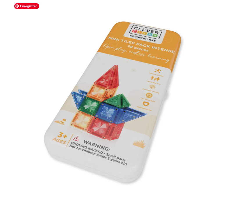 Cleverclixx Jeux magnétiques MINI pack intense - 28 pièces + boite de transport19