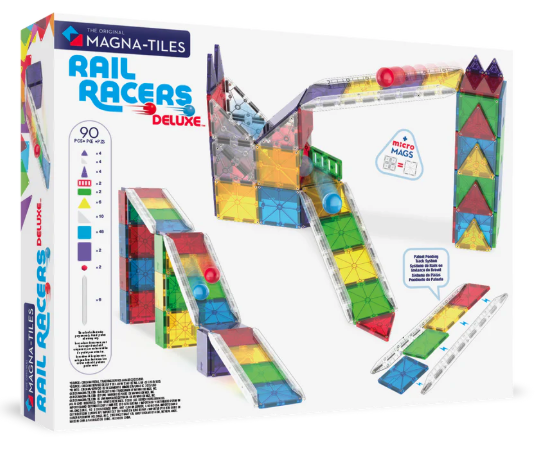 Magna Tiles Jeu magnétique Rail Racers - 90 pièces 1