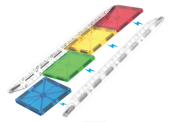 Magna Tiles Jeu magnétique Rail Racers - 90 pièces 7