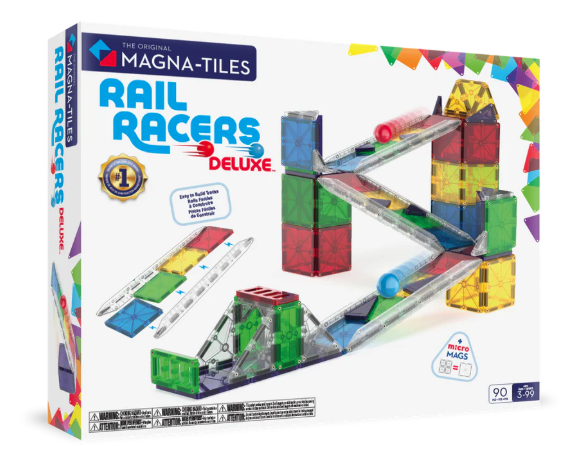 Magna Tiles Jeu magnétique Rail Racers - 90 pièces 10