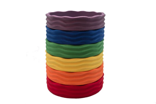 Grennn Wave Arc-en-ciel Lot de 6 bols 5