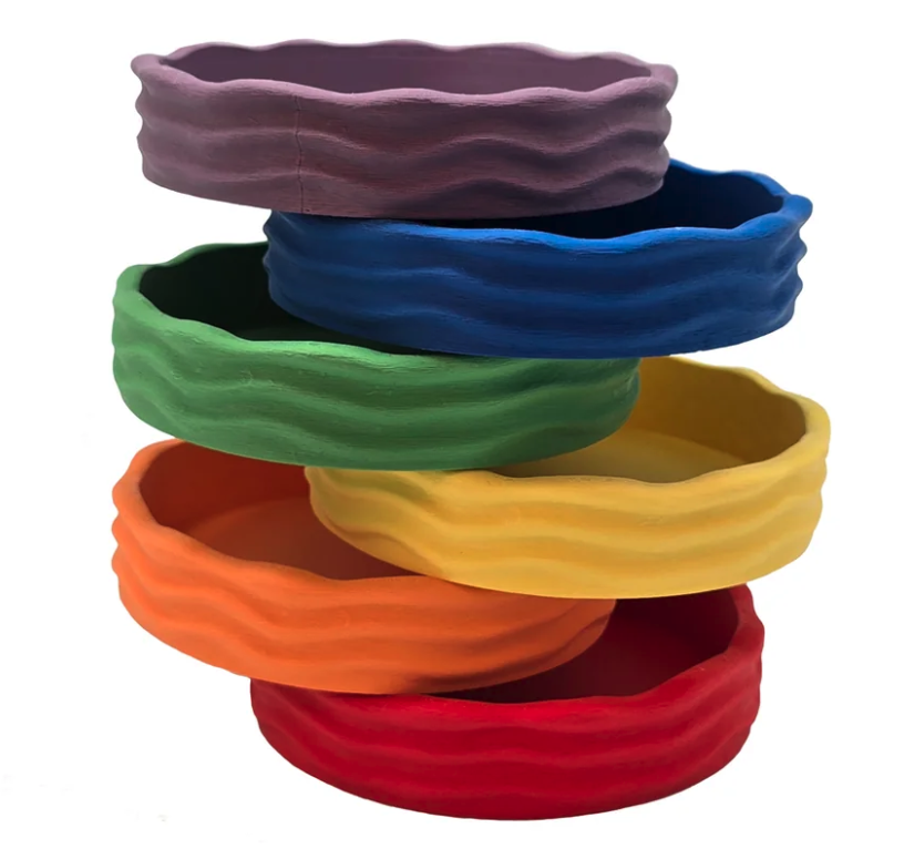 Grennn Wave Arc-en-ciel Lot de 6 bols 4