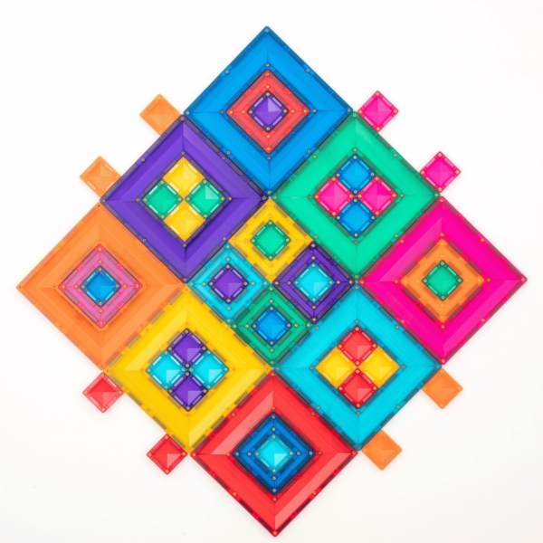 Connetix Jeu magnétique Portails colorés - Bright Portal pack 48 pièces2