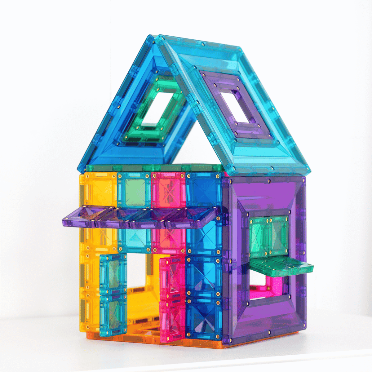 Connetix Jeu magnétique Portails colorés - Bright Portal pack 48 pièces5