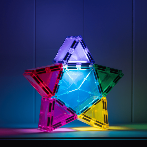 Connetix Jeu magnétique Etoile lumineuse 28 pièces 4