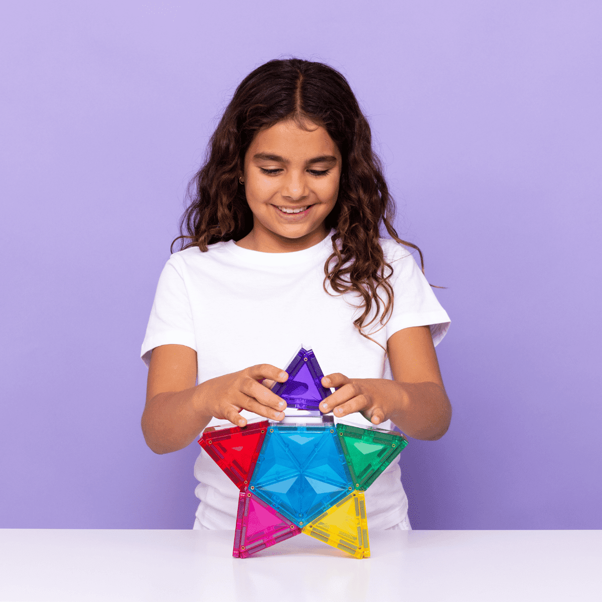 Connetix Jeu magnétique Etoile lumineuse 28 pièces 7