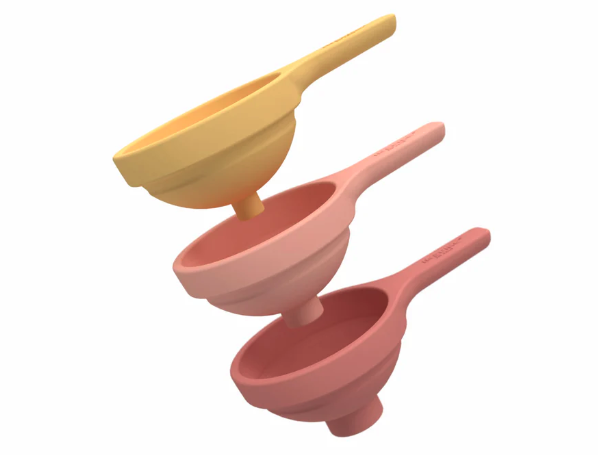 Lot de 3 Entonnoirs pliables Jaune-Rouge PlayTRAY Inspire my Play4
