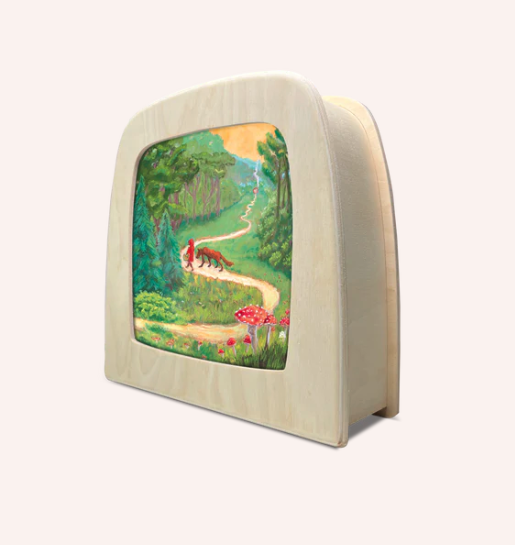 Carte à insérer pour Lampe Au fil des Saisons - Illustratrice Kapitein Kalk - Red Riding Hood1