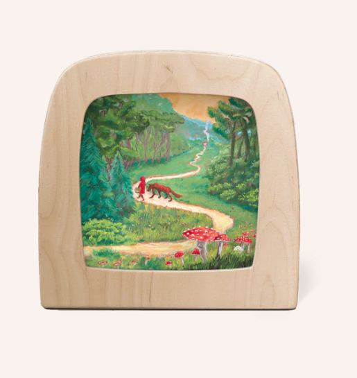 Carte à insérer pour Lampe Au fil des Saisons - Illustratrice Kapitein Kalk - Red Riding Hood2