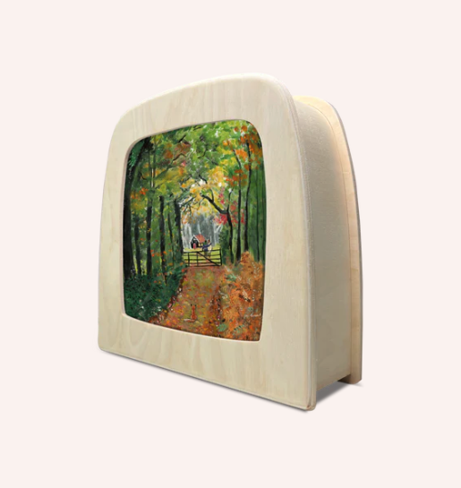 Carte à insérer pour Lampe Au fil des Saisons - Illustratrice Gwen- Autumn Stroll1