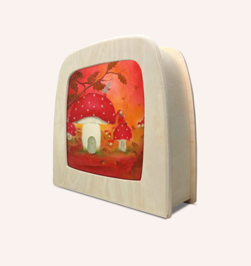 Carte à insérer pour Lampe Au fil des Saisons - Illustratrice Baukje Exler - Red Autumn1