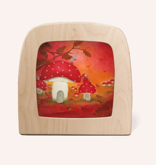 Carte à insérer pour Lampe Au fil des Saisons - Illustratrice Baukje Exler - Red Autumn2