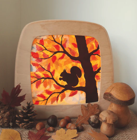 Carte à créer DIY Ecureuil pour la lampe Toverlux1