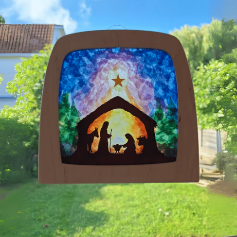 Carte à créer DIY – Nativité pour lampe Toverlux3